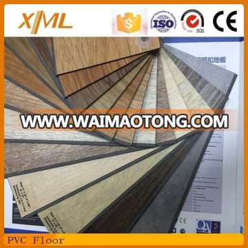 water proof wood finished vinyl tile/ PVC floor with 2.0/2.5/3.0/4.0mm thickness